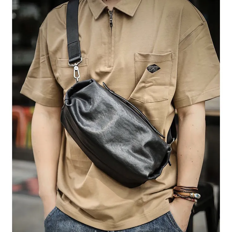 2025 Men's Casual Commuter Sling Bag, Large Capacity Chest Crossbody Bag - 5