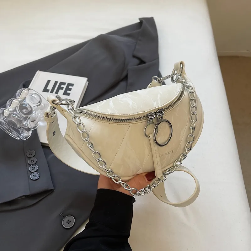 Chain Strap Crossbody Bag 2025 Fashion Waist Pack for Women - 3