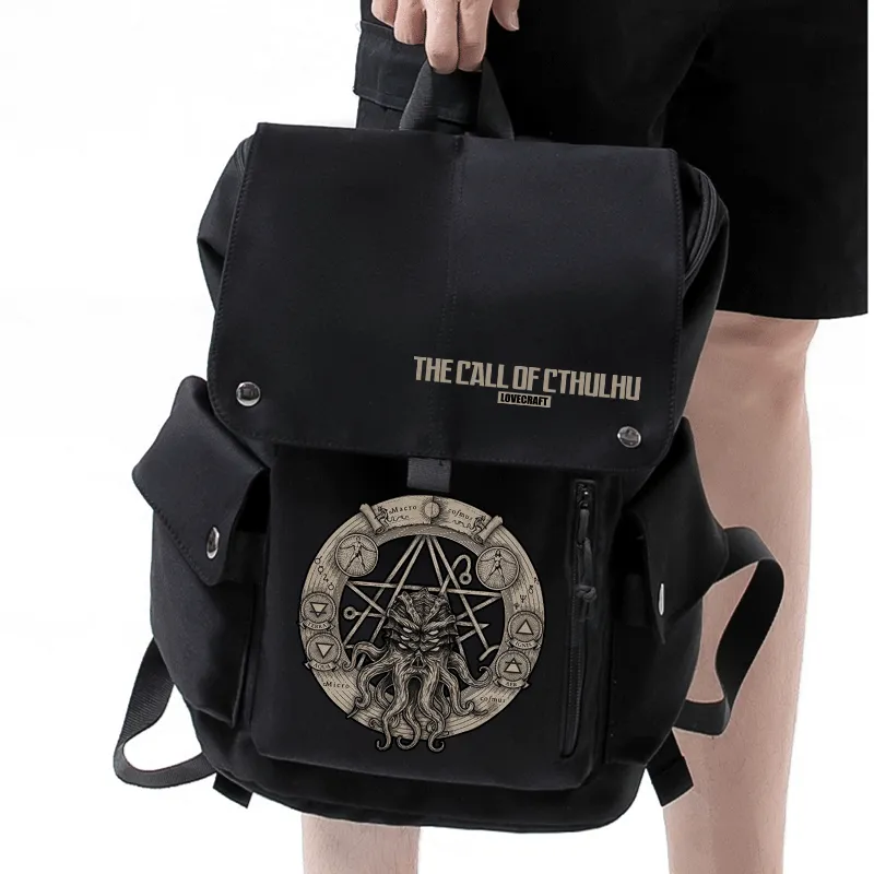 Cthulhu Mythos Backpack Large Capacity for Students - 4