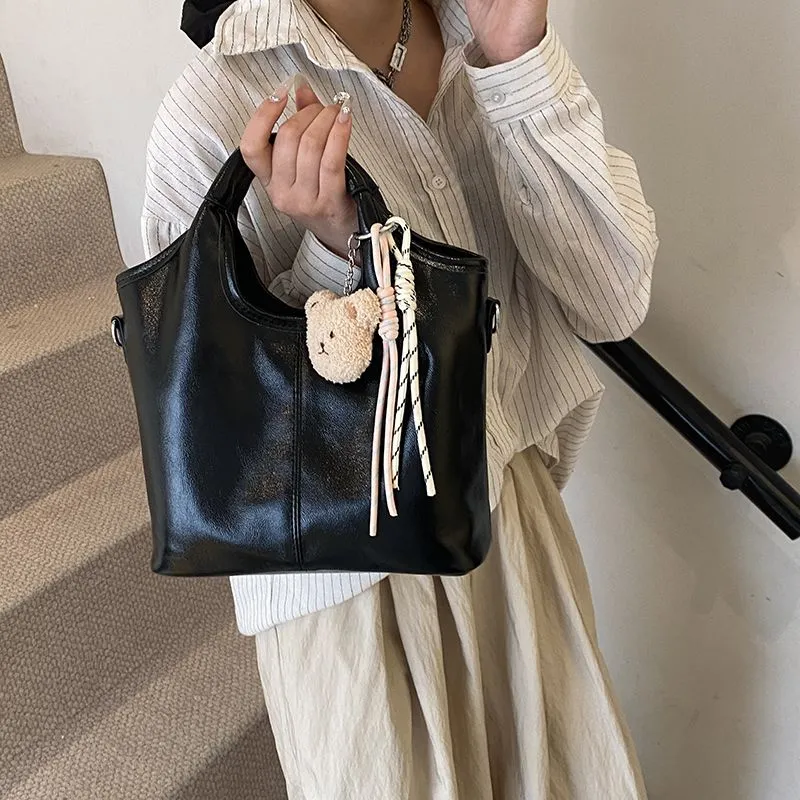 Stylish Large Tote Bag for Women 2025, Casual Handbag Crossbody Shoulder Bag - 5