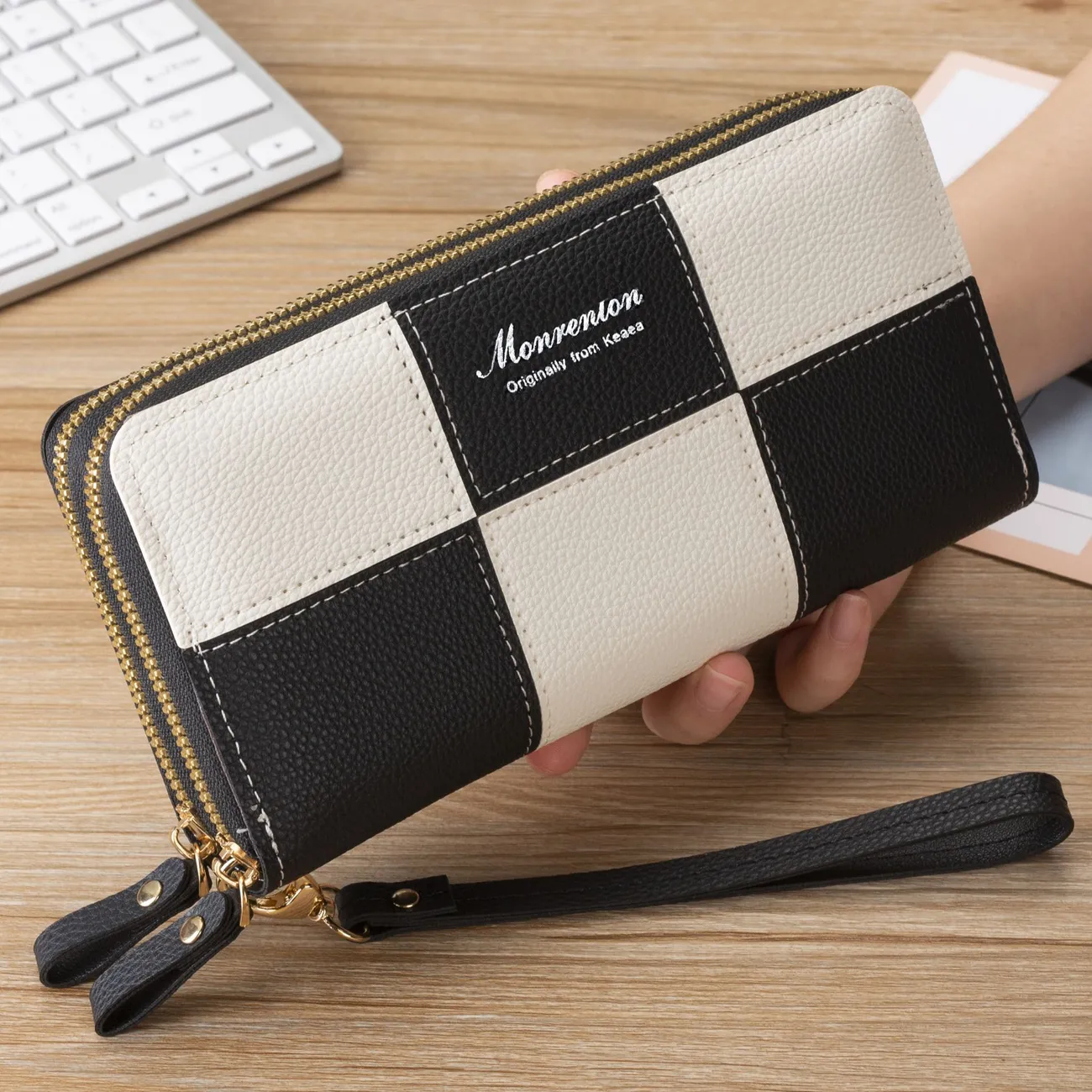 Women's Long Wallet 2025 Large Capacity Multi Card Slots Crossbody Purse - 1