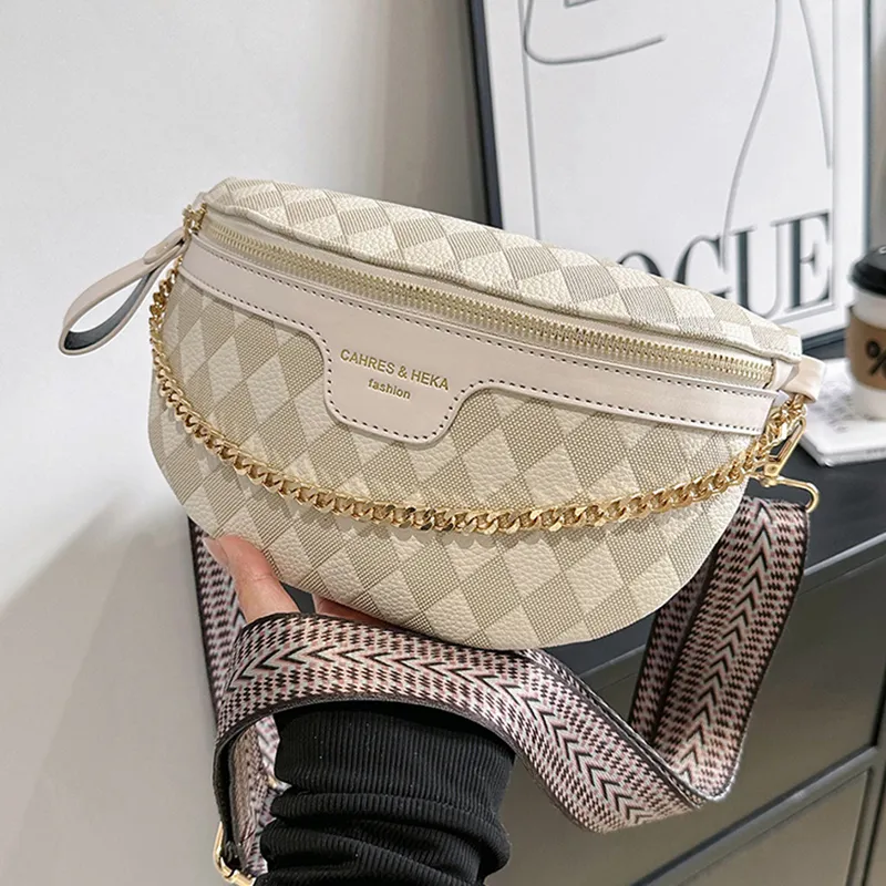 Quilted Waist Bag 2025 Fashionable Crossbody Sling Bag for Women - 3