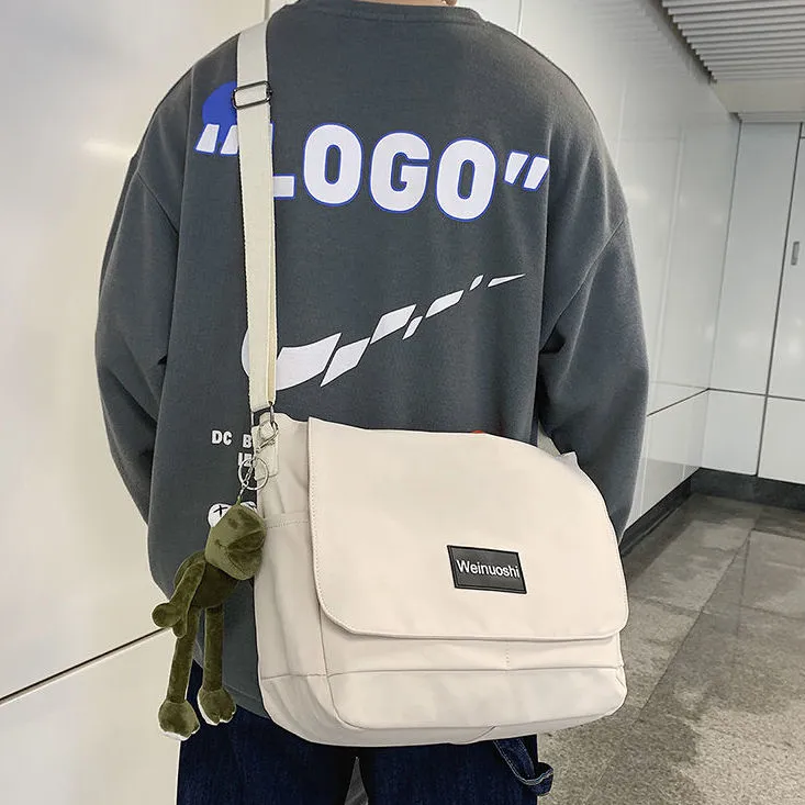 Men's Crossbody Bag Casual Canvas Messenger Bag for Daily Use - 1