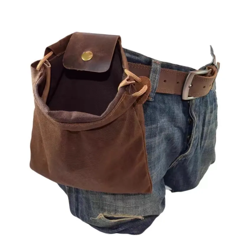 Foraging Bag Waist Pack | Foldable Canvas Tool Pouch for Harvesting - 1