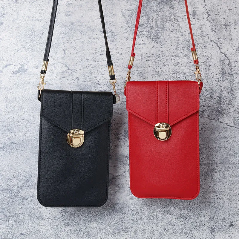 Touchscreen Phone Crossbody Bag 2022 Mini Lock Purse Women Fashion - 1