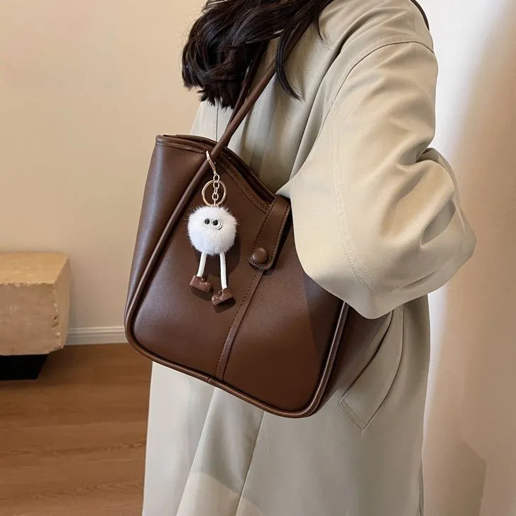 Stylish Vintage Tote Bag 2025 Large Capacity Shoulder Bag for Women - 4