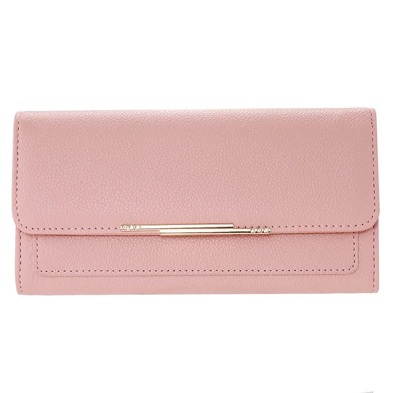 2025 Women's Long Zip Around Wallet Large Capacity PU Leather Fashion - 5