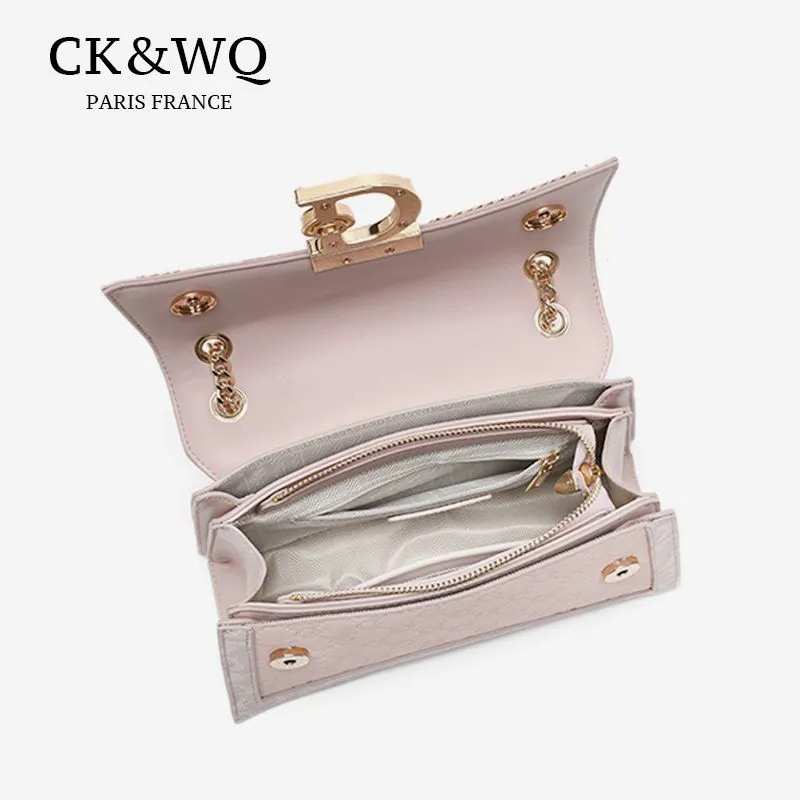 Elegant Hourglass Chain Shoulder Bag 2025 New PU Fashion Crossbody - 4
