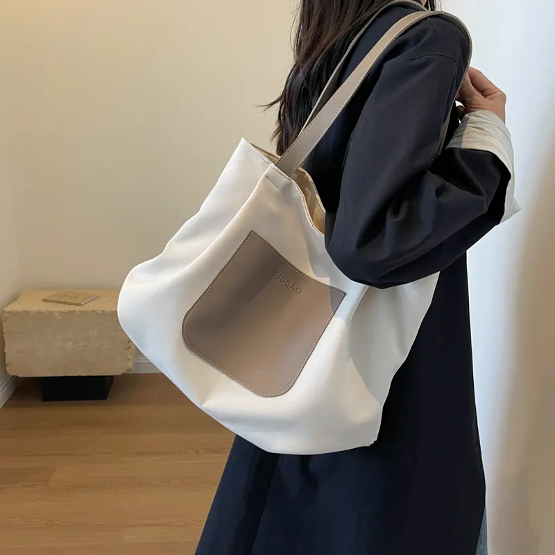 Casual Large Tote Bag Women 2023 Canvas Shoulder Bag Commute - 5