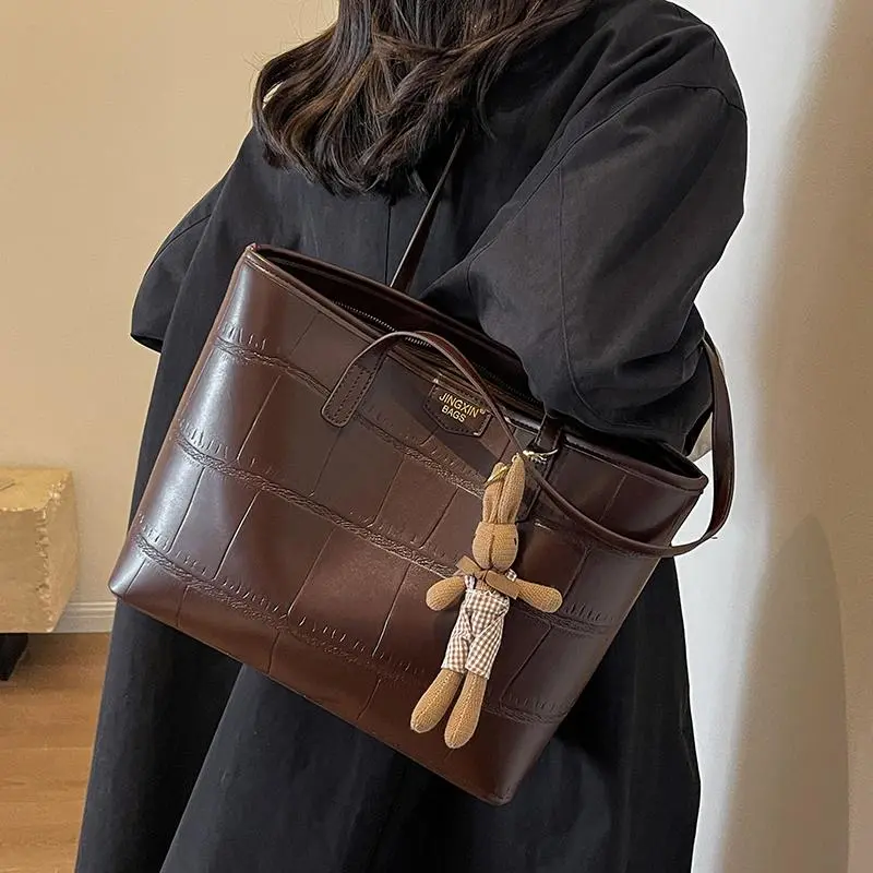 2025 Tote Bag for Women Large Capacity Shoulder Bag Maillard Commute - 1