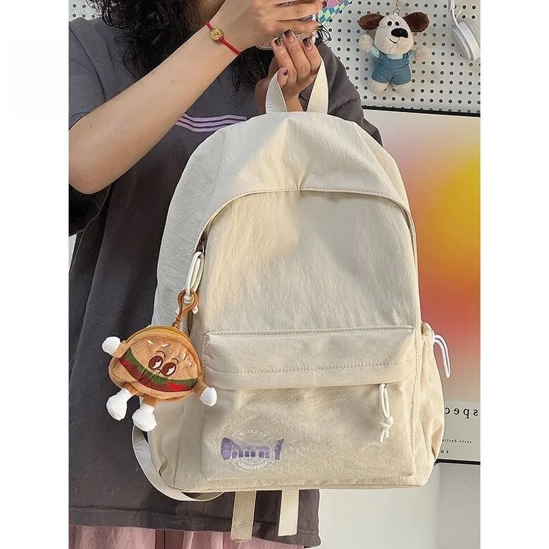 Waterproof Backpack for Women, Lightweight Nylon School Bag with Zipper Closure - 1