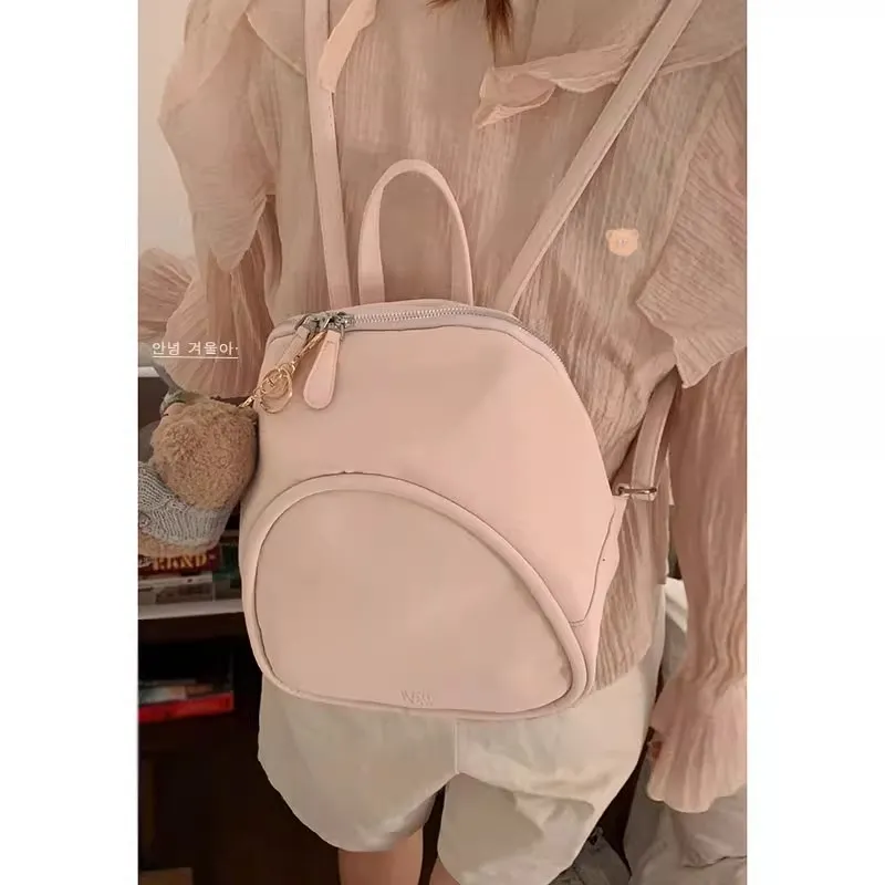 Women's Backpack 2025 Fashion College Style PU Laptop Bag - 4