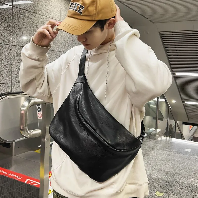Vintage Crossbody Bag for Men, Large Capacity Sports Shoulder Bag - 5
