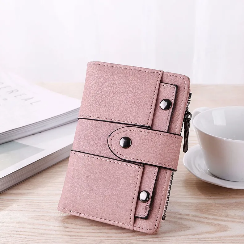 Women's Short Wallet, Zipper Coin Purse, Multifunctional Card Holder - 4