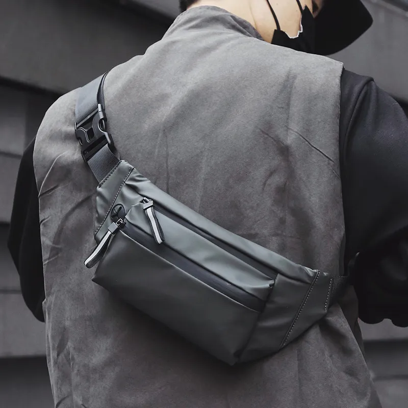 Men's Waist Bag Waterproof Crossbody Sling Pack for Cycling Sports - 2