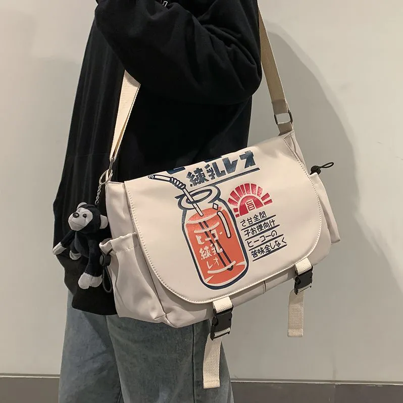 Men's Casual Shoulder Bag Large Capacity Nylon Crossbody Sling Bag - 3