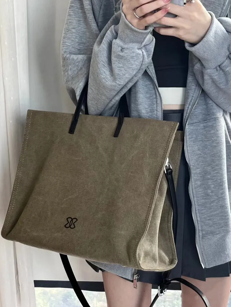 Canvas Tote Bag for Women 2023 Large Capacity Laptop Shoulder Bag Commute - 4