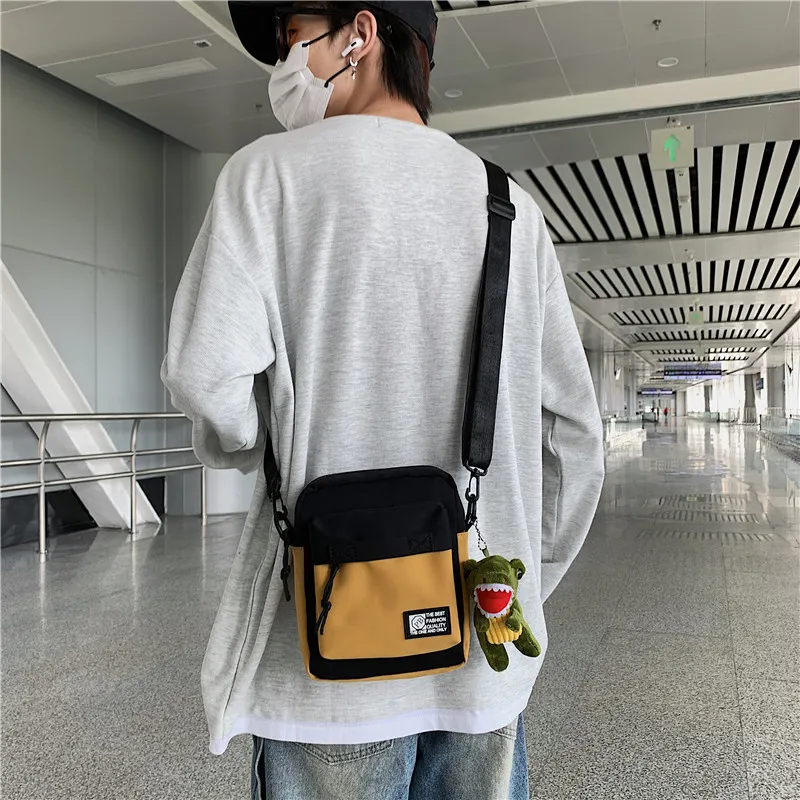Men's Crossbody Bag Ins Style Cool Phone Sling Bag Casual Square Bag - 1