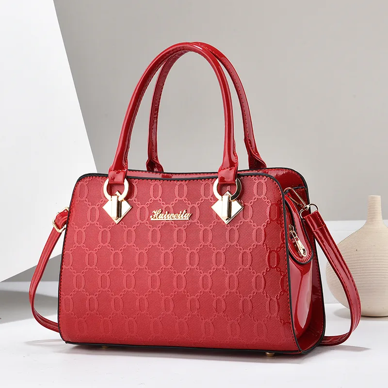 Large Tote Bag for Women 2025, PU Shoulder Bag with Embossed Pattern - 4