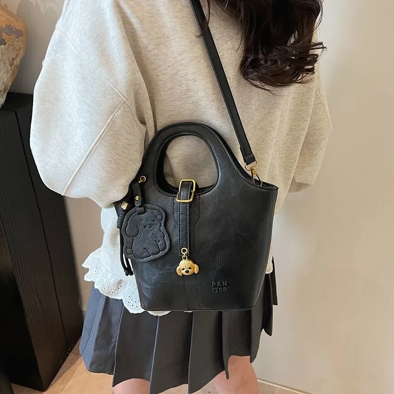 Bread Dog Tote Bag Women Handbag Shoulder Bucket Bag - 5