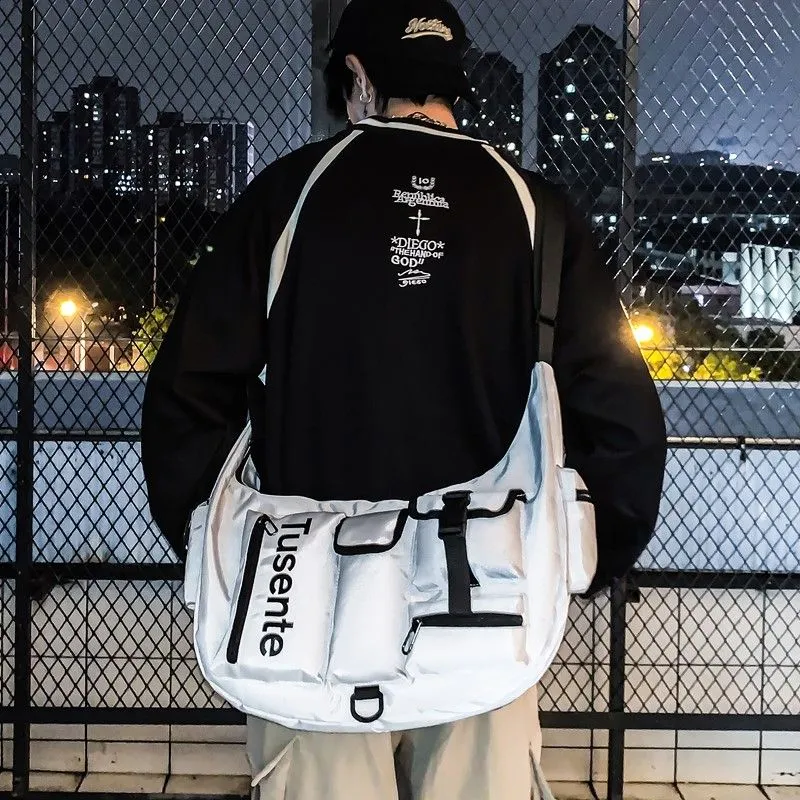 Men's Crossbody Bag Large Capacity Sport Gym Travel Lightweight Riding Backpack - 5