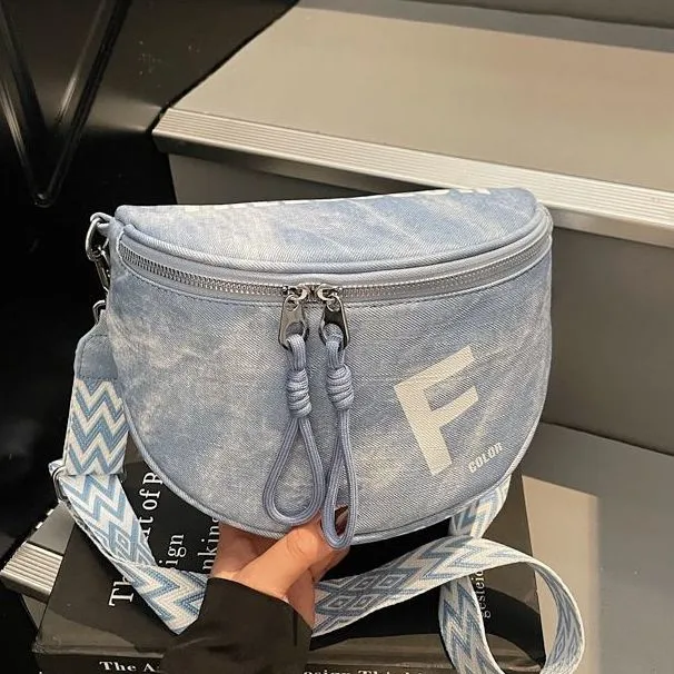 Saddle Bag 2025 Trendy Ins Style Crossbody Bag for Street Fashion - 1