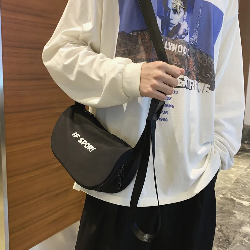 Men's Crossbody Bag Ins Style Nylon Sling Bag for Women Unisex - 1