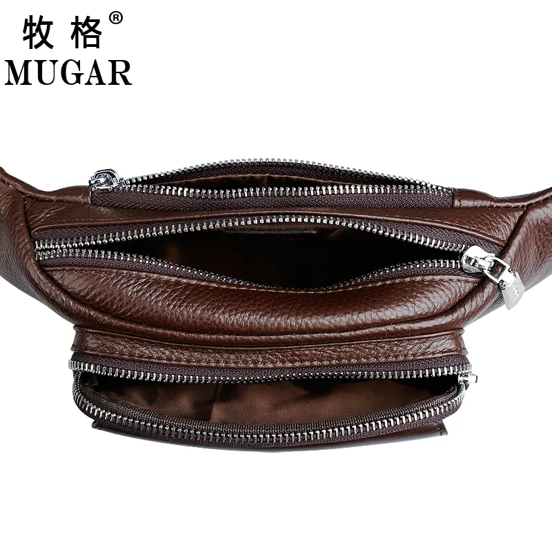 Men's Waist Bag, Waterproof Business Crossbody Bag with Large Capacity - 3
