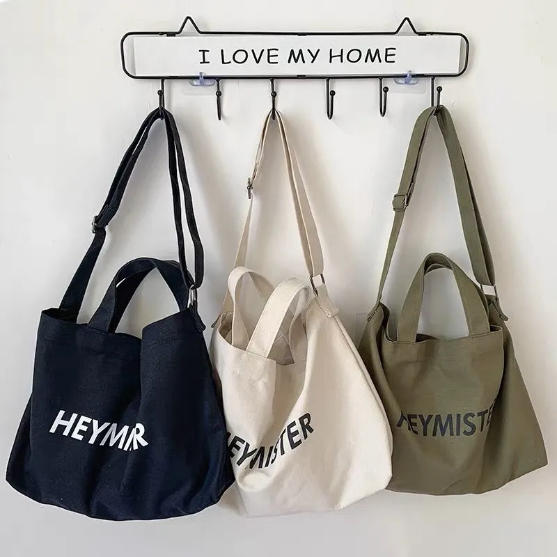 Canvas Messenger Bag for Men & Women, Lightweight Crossbody Sling Bag - 1