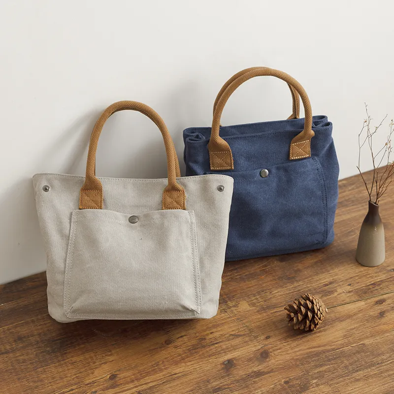 Canvas Tote Bag for Women 2024 Fashion Handheld Work Bag - 3