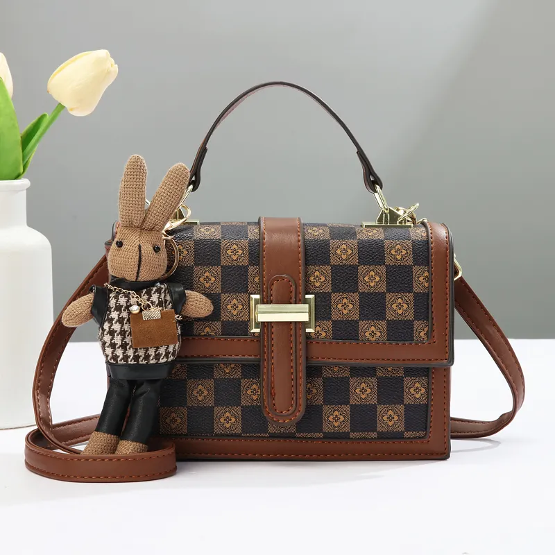 Retro Plaid Shoulder Bag 2024, Fashionable & Versatile Crossbody Purse - 1