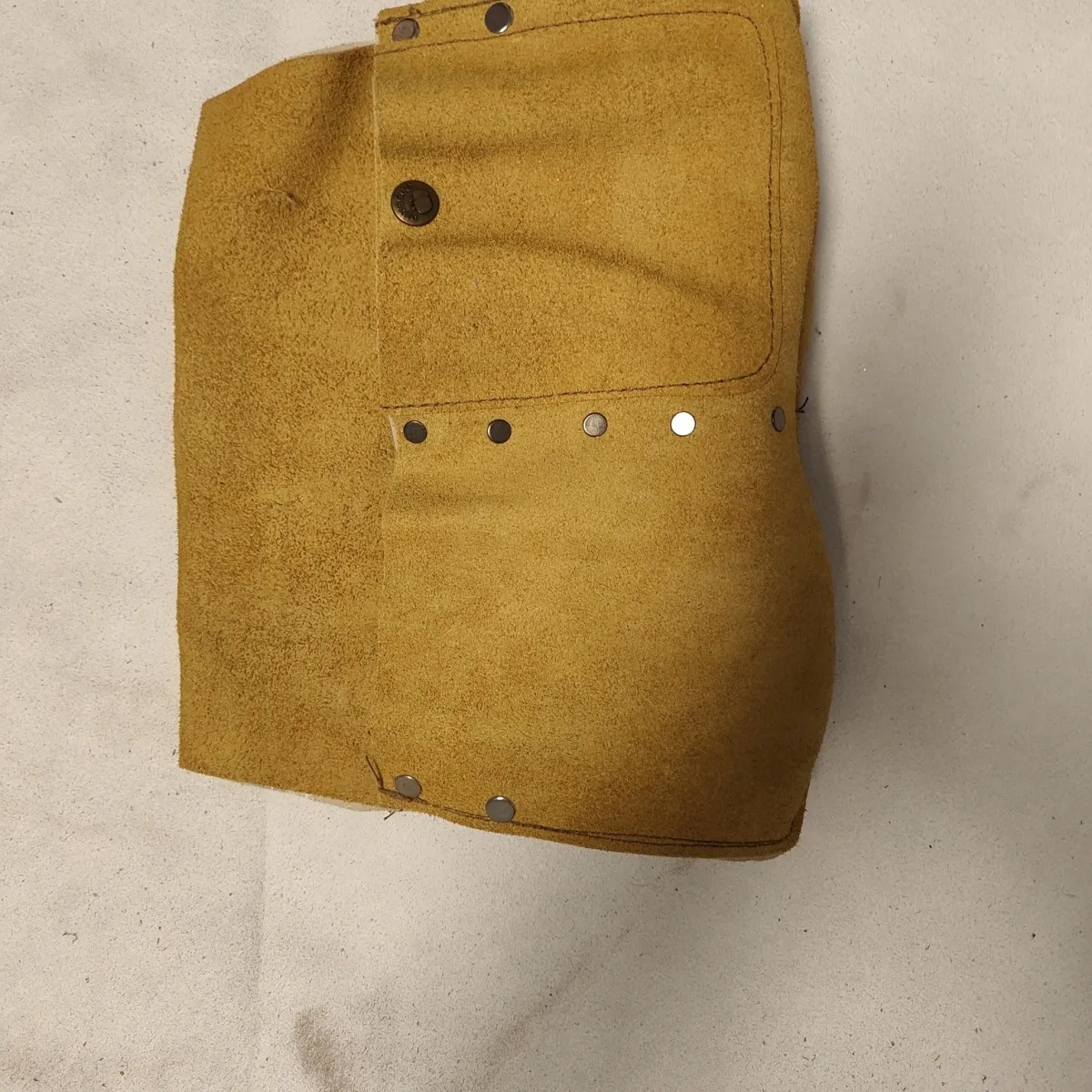Nail Pouch Yellow Leather Tool Belt for Construction Work Durable - 2