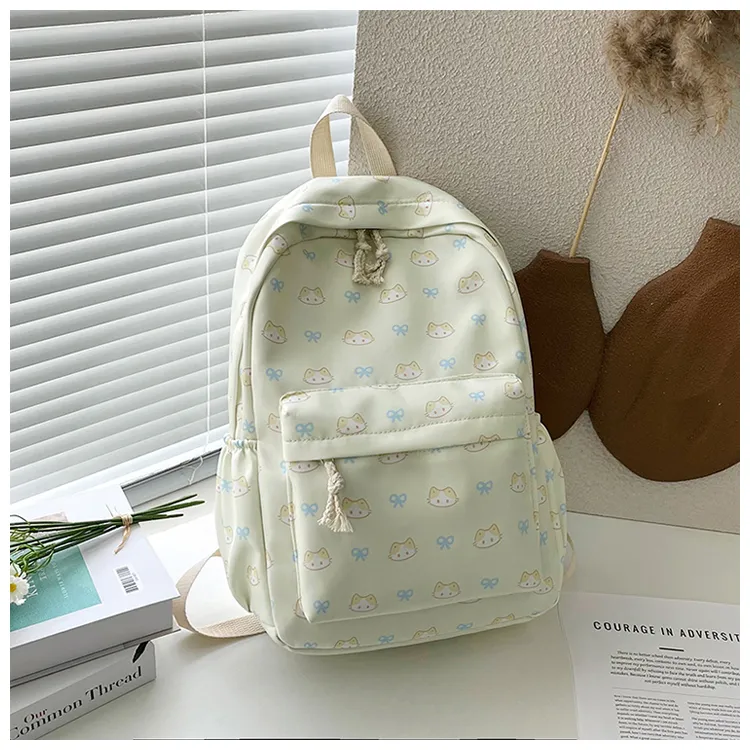 Cute Bow Backpack for Girls, Large Capacity School Bag for Teens & College - 1