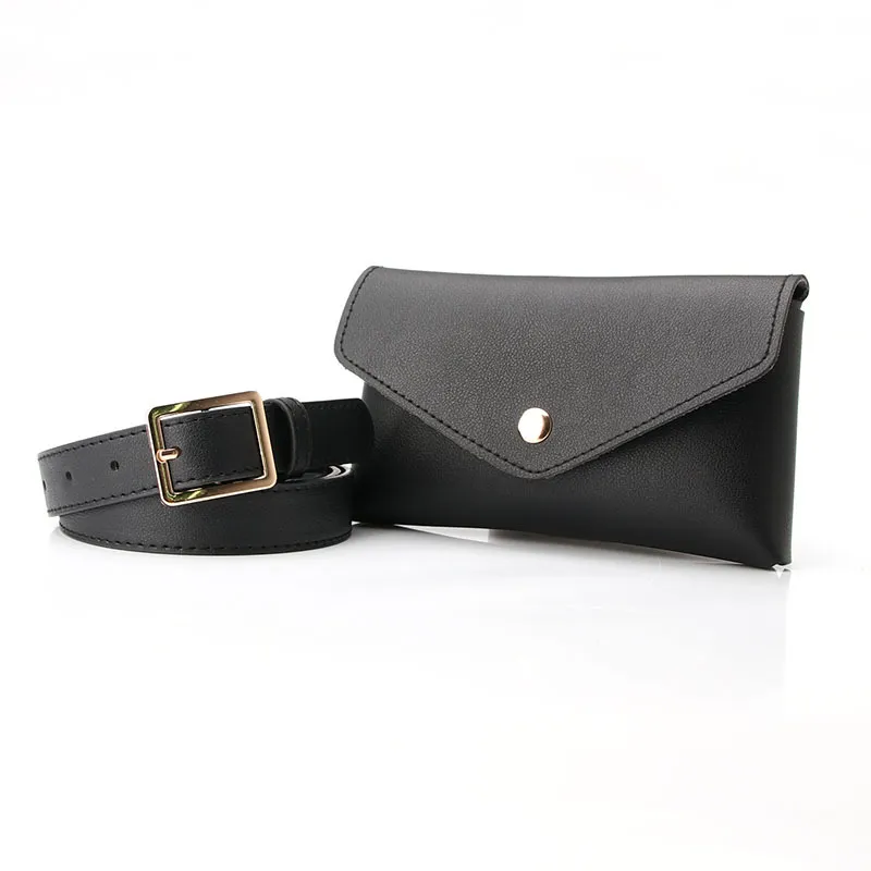 Mini Waist Bag Belt for Women - Fashion Phone Key Pouch with Buckle - 2