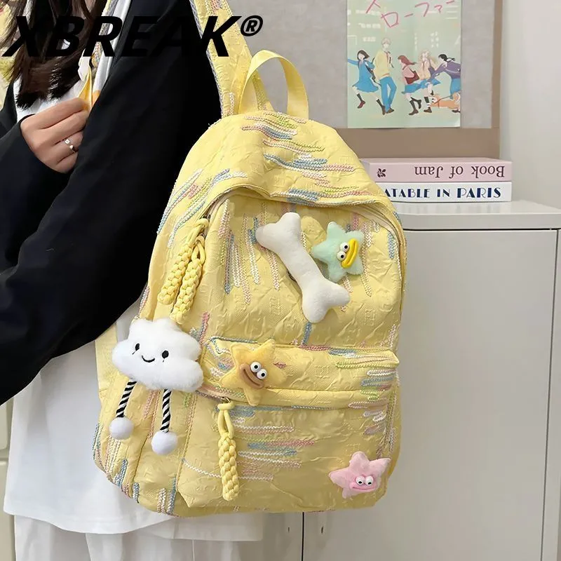 Cute Japanese Backpack for Women, Large Capacity College Rucksack, Stylish Daypack - 1
