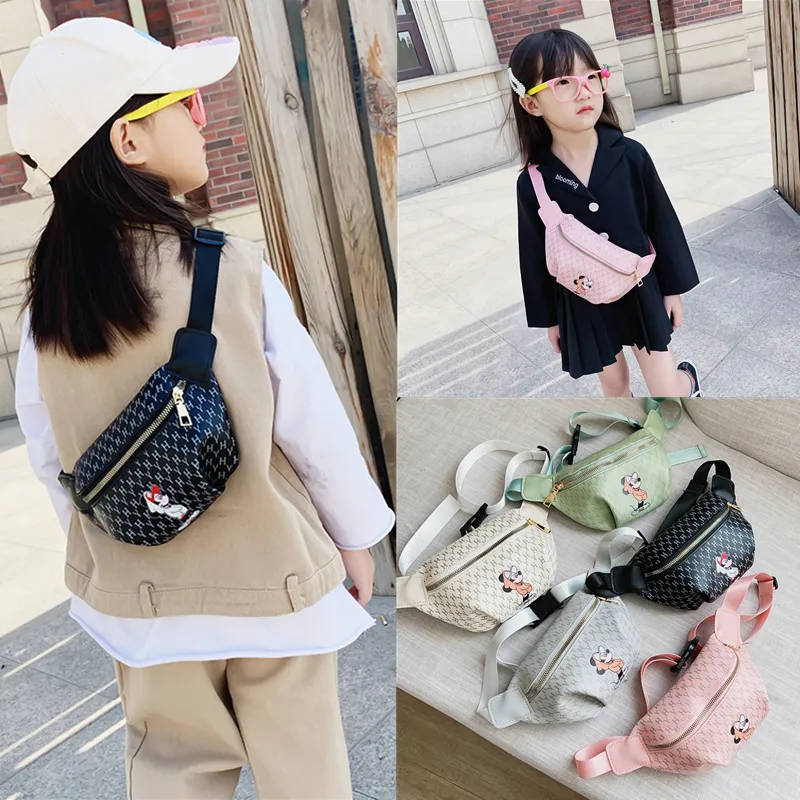 Mickey Mouse Chest Bag for Kids, Cartoon Crossbody Sling Bag for Boys Girls - 1