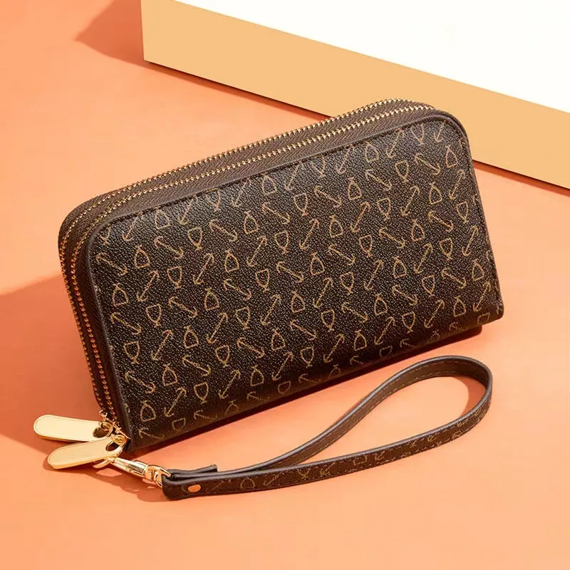 Women's Long Wallet 2024 Fashion Double Zipper Large Capacity Purse - 5