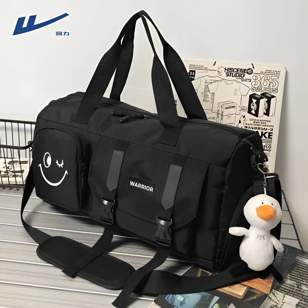 Large Capacity Gym Bag with Wet-Dry Separation, Sports Duffel for Men - 5