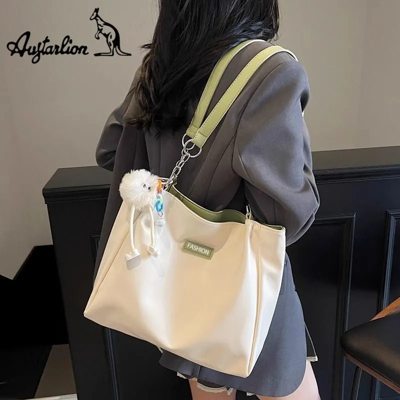 Tote Bag for Women Large Capacity PU Leather Shoulder Bag Fashionable - 4