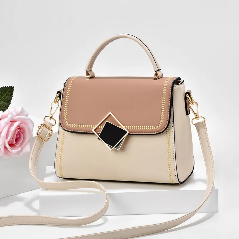 PU Crossbody Bag 2025 Women's Small Square Bag Fashion Zipper - 5