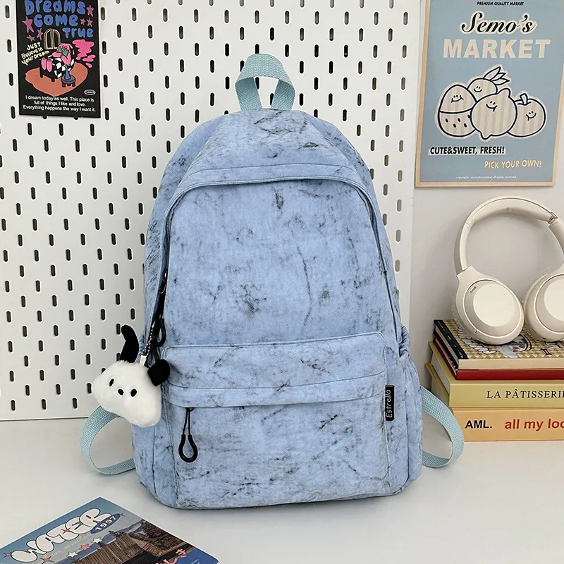Large Capacity Tie-Dye Backpack, Ins Style Daypack for College Students - 1