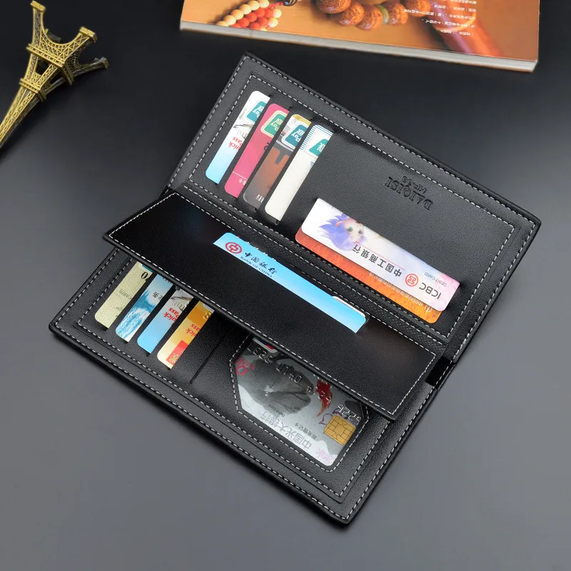 Men's Zip Wallet Multi-Card Short Leather PU Fashion - 4