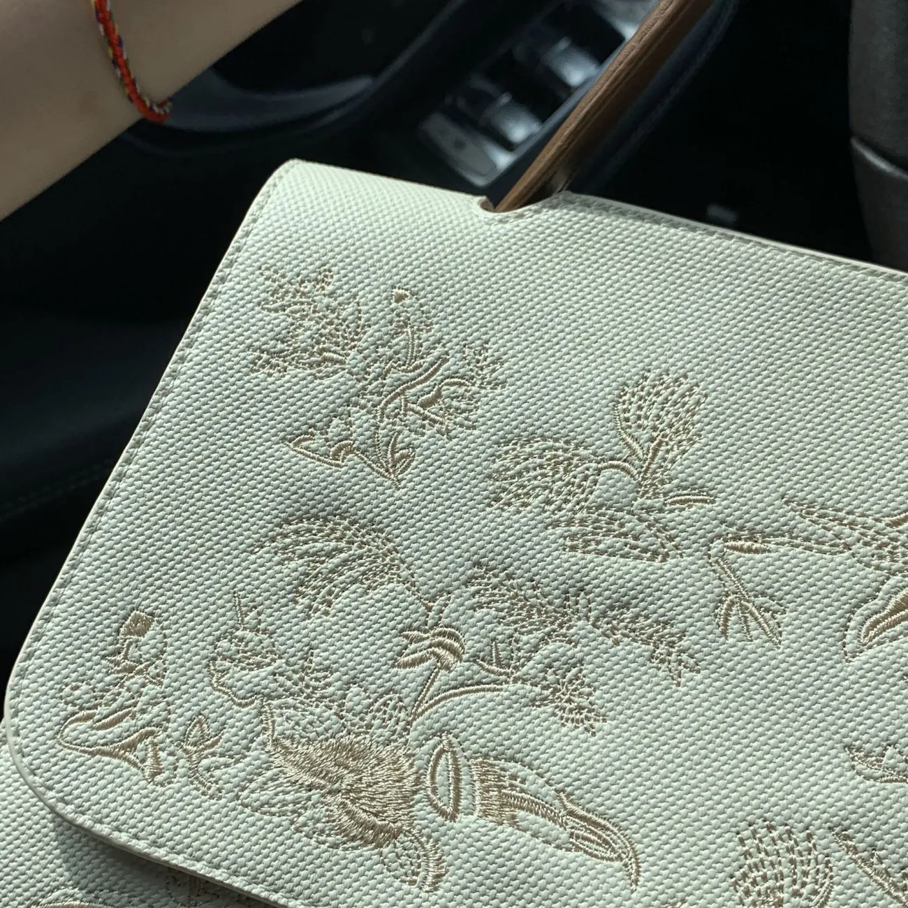 TAMATHA Embroidered Tote Bag for Women Large Capacity Work Commuter Handbag - 4