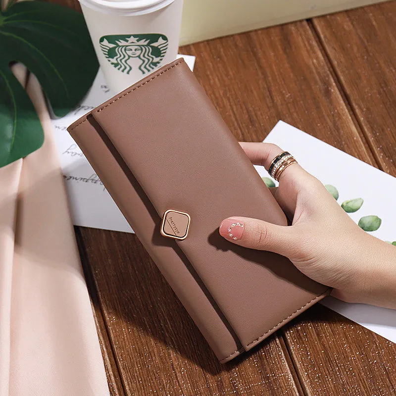 Long Wallets for Women 2025 New PU Leather Zip Around Coin Purse - 2
