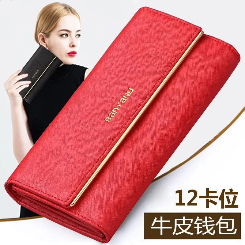 Genuine Leather Wallets for Women 2024 Long RFID Blocking Checkbook Wallet - 4