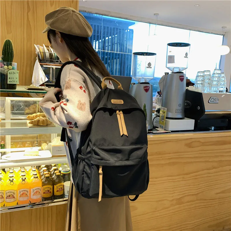 Stylish Korean Backpack for Women Large Capacity Water Resistant School Bag - 4