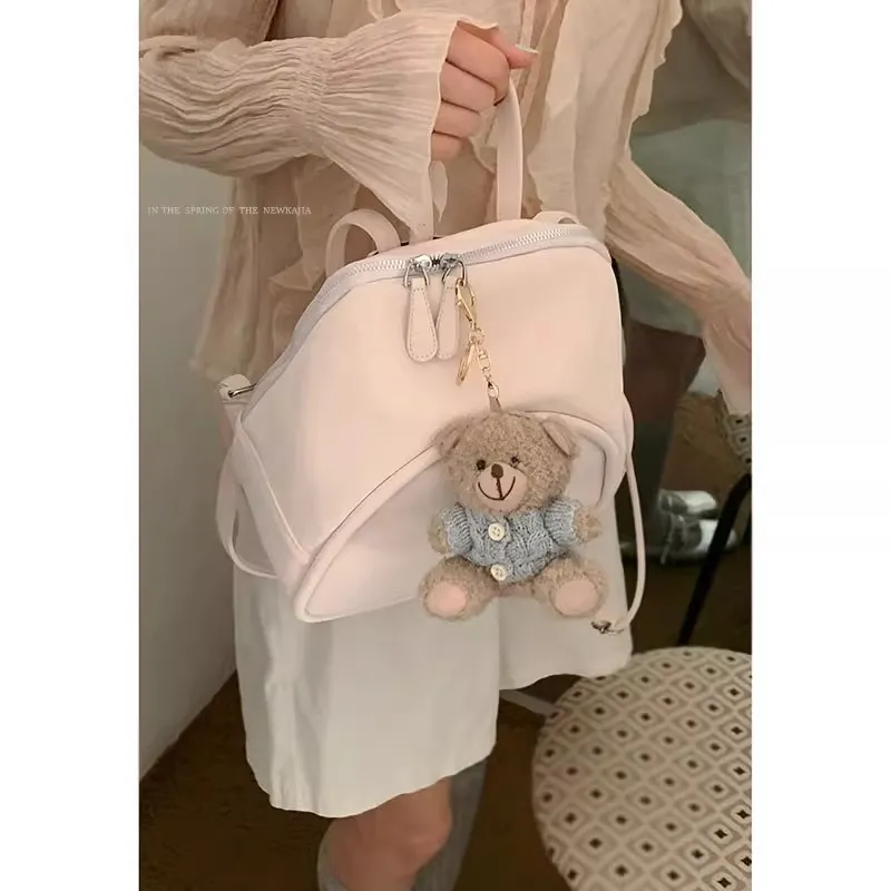 Women's Backpack 2025 Fashion College Style PU Laptop Bag - 3