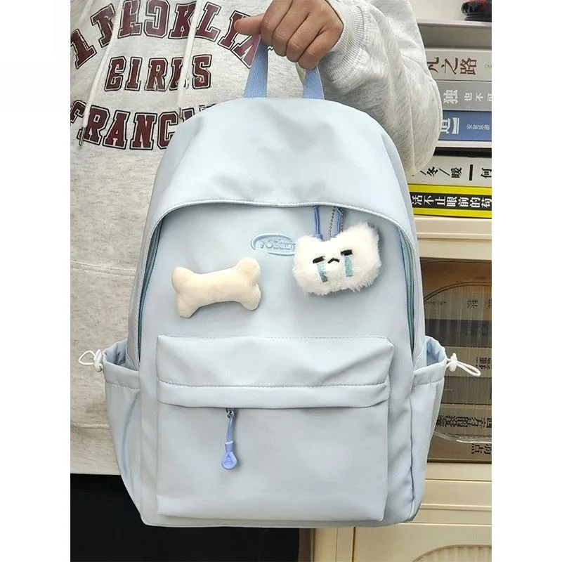 Solid Color Backpack for Women, School Backpack for College Students - 2