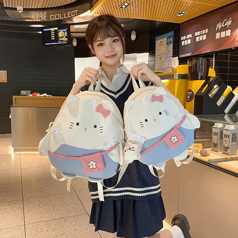 Cute Cartoon Backpack for Women Large Capacity Daypack School Bag - 3