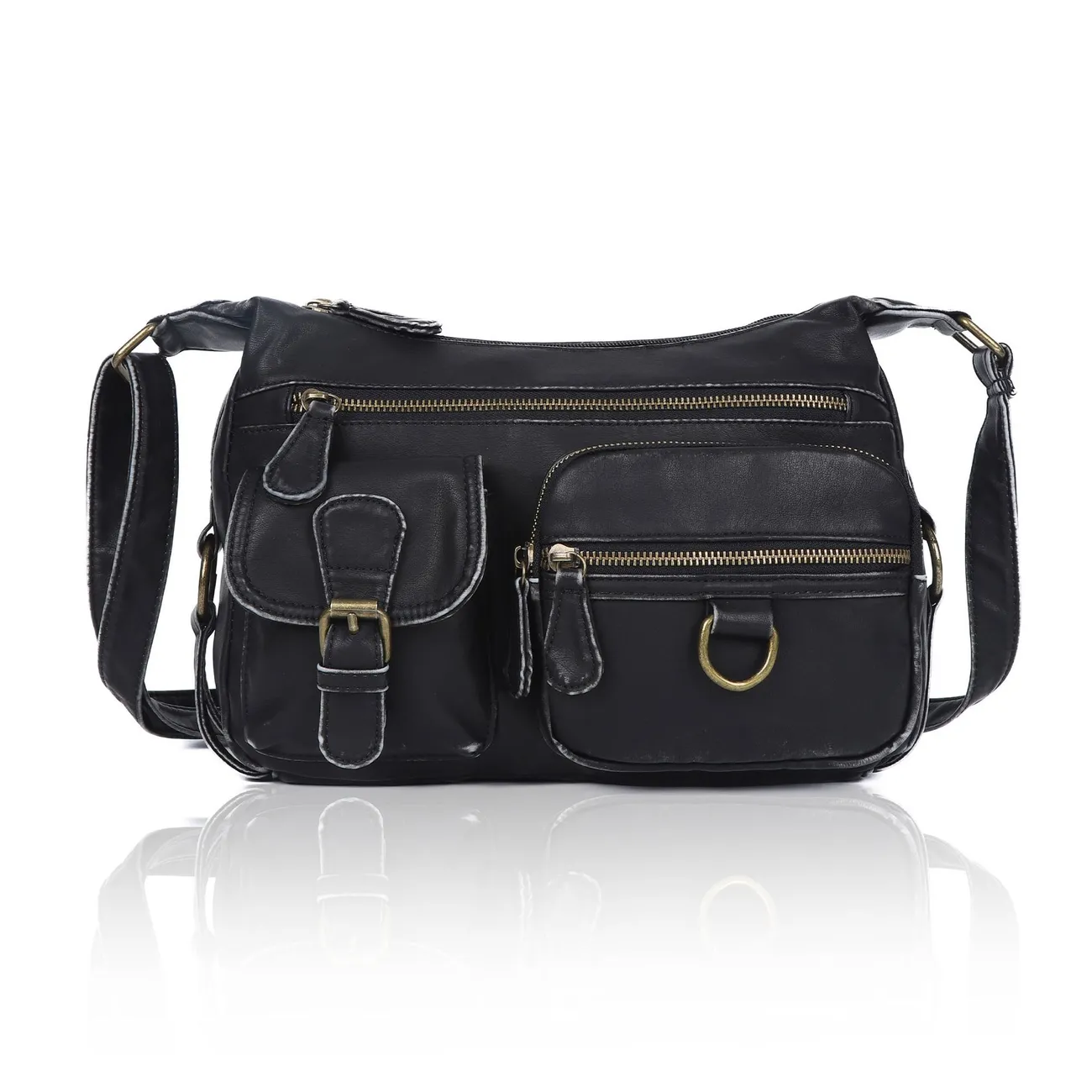 Crossbody Bag with Multiple Pockets, Fashionable & Versatile Shoulder Bag for Commute & Travel - 1